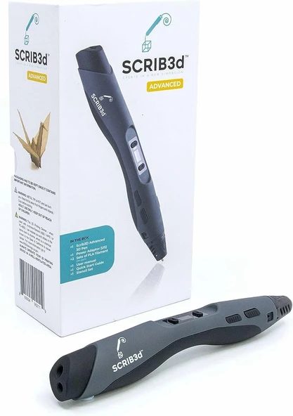 SCRIB3D Gelişmiş 3D Baskı Kalemi - 20 Feet Filament, Şablon Kitabı - 2