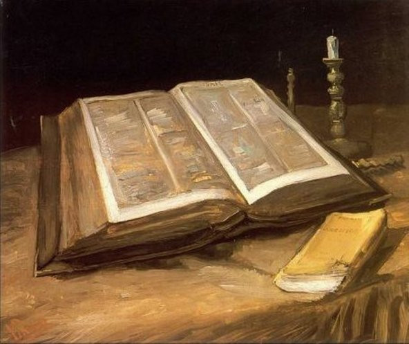 Movas Sanat İncil - Vincent Van Gogh | Elmas Mozaik Tablo | Mozaik Puzzle | 50x41 | E2020686