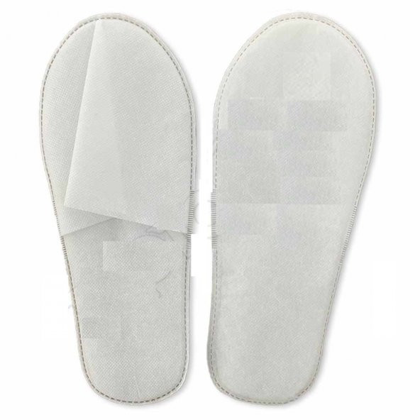 Tela Astarlı Ultrasonik Dikişli Ekonomik Otel Terliği Tek Kullanımlık Kullan At