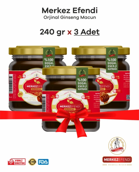 Keçi Boynuzu Özlü Macun Ginsengli 3 Adet 240 Gr ürün görseli
