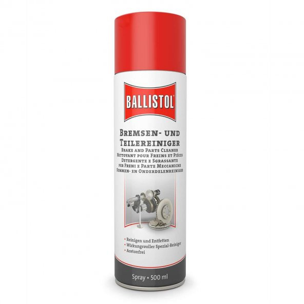 Balllistol 25340 500ml Fren ve Metal Parçalar İçin Temizleyici Sprey Yağ