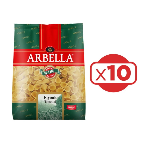 Arbella Fiyonk Makarna 500 gr x 10 Adet