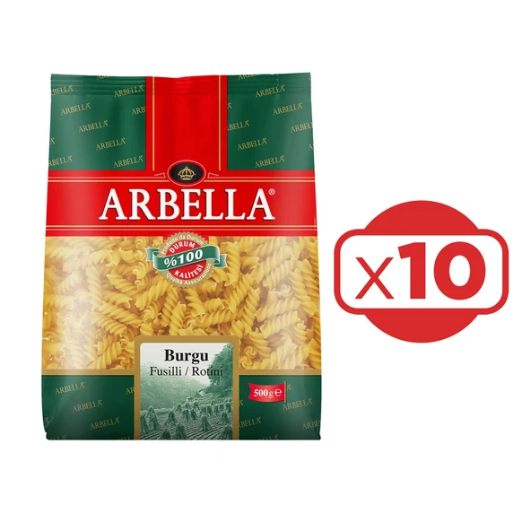 Arbella Burgu Makarna 500 gr x 10 Adet - 1