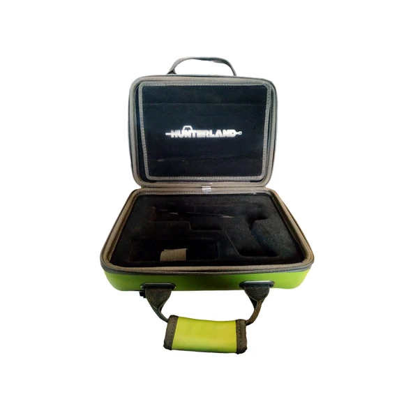 Hunterland Haki Yeşil Deri Panel Tabanca Taşıma Çantası - Resim 6