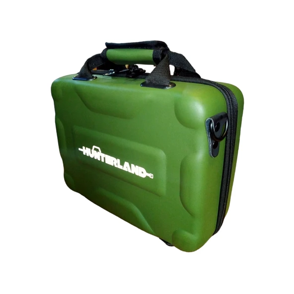 Hunterland Haki Yeşil Deri Panel Tabanca Taşıma Çantası - Resim 3