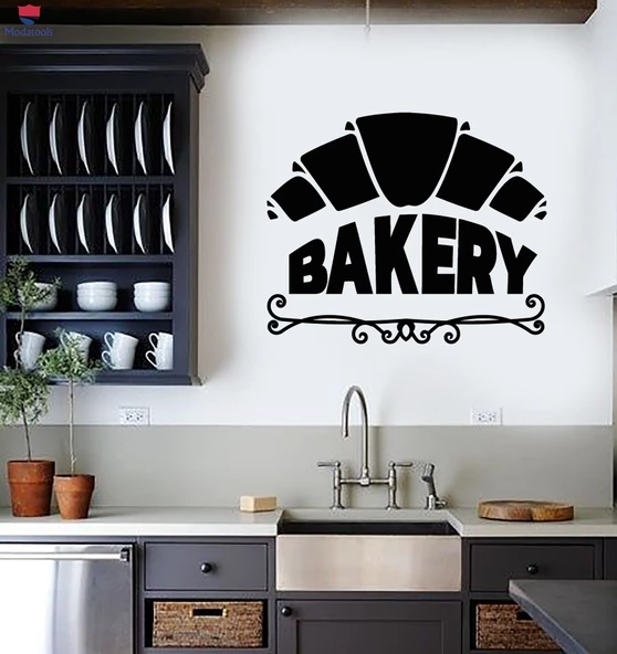 Pastane, Fırın Duvar Sticker Bakehouse Fırın Ekmek Fırıncı Dükkanı Kruvasan Çıkartmaları