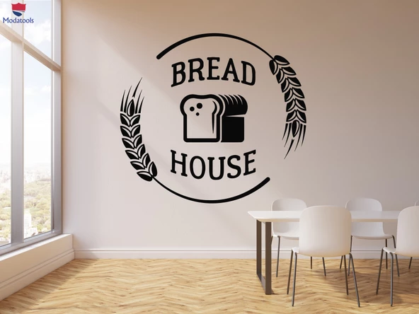 Pastane, Fırın Duvar Sticker Ekmek Evi Unlu Gıda Bakehouse Fırın Çıkartmaları