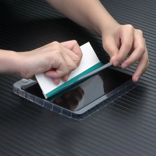 Vendas Samsung Galaxy Z Flip 3 Uyumlu Hizalama Aparatlı S-Fit Body Ekran Koruyucu - 5