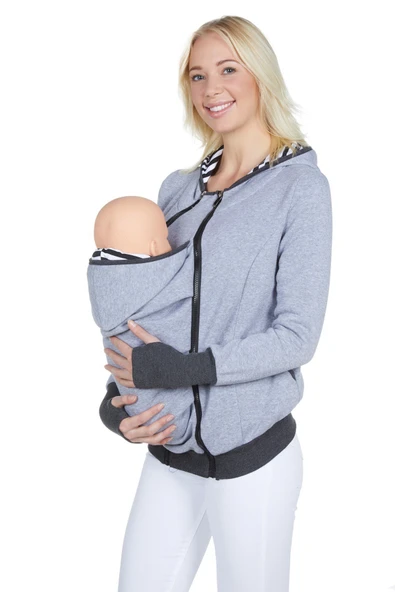 LuvmaBelly 4501 Pamuklu Bebek Cepli (Cepsiz de Kullanılabilen) Sweat - 1