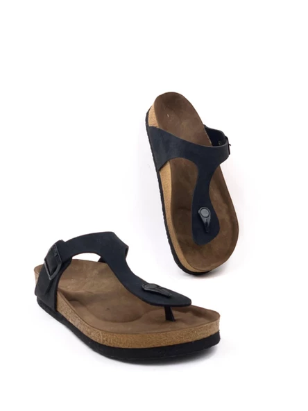 Basskan Lemm Sİyah Parmak Arası Ortopeik Terlik - Resim 3