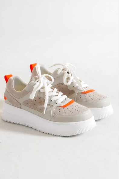 BASSKAN BAYAN GRİ GÜNLÜK YÜRÜYÜŞ SNEAKER SPOR AYAKKABI