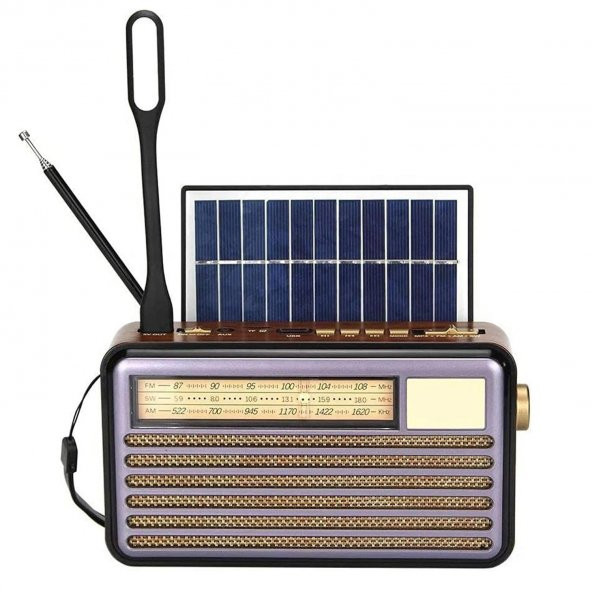 RADYO SOLAR ŞARJLI BT/USB/SD/AUX CAMERON CM-320BT - 1