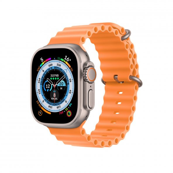 Winex Watch G900 Pro Android İos HarmonyOs Uyumlu Akıllı Saat Turuncu