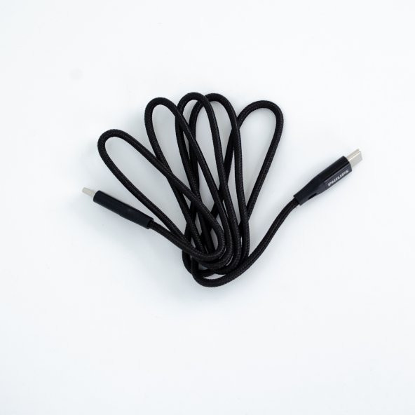 Philips 1Metre 6A 120W Type-C to Type-C Örgülü Hızlı Data ve Şarj Kablosu Siyah - 4