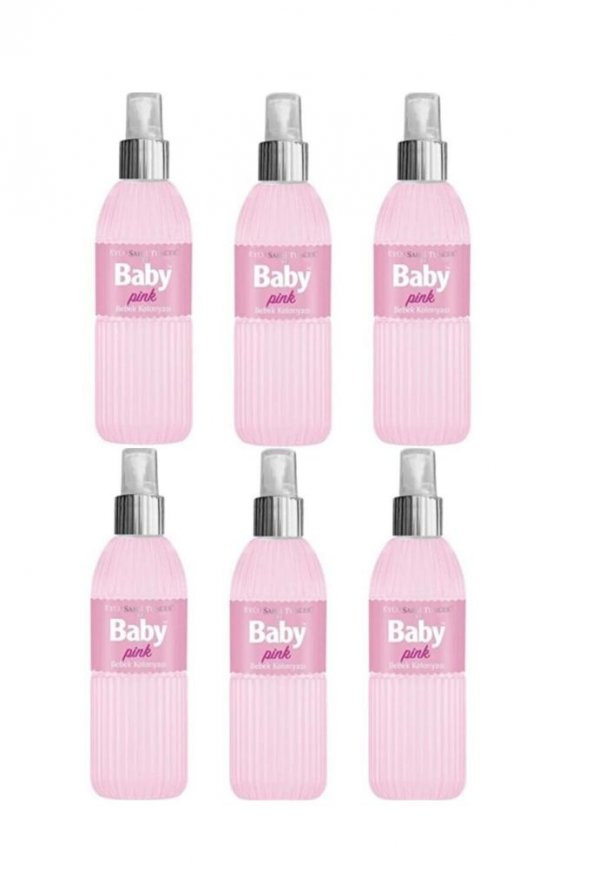 Eyüp Sabri Tuncer Bebek Kolonyası Baby Pink 150 ml Silindir Pet Şişe Sprey x 6 Adet