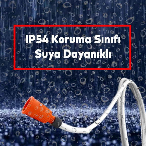 Sağlam Monofaze Kauçuklu Kablo Bahçe Dış Mekan Korunaklı IP54 Su Geçirmez Turuncu Dişi Fiş Tek 16A - 5