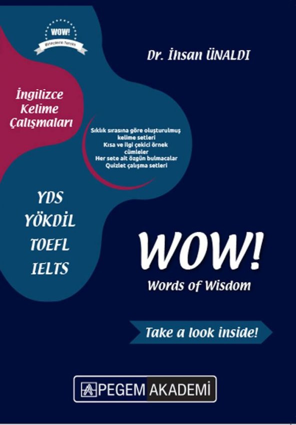 YDS YÖKDİL WoW! Words of Wisdom Pegem Yayınları