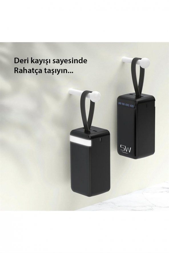 Peeq Earldom PB58 50.000 mAh Pd Hızlı Şarj Premium Dijital Göstergeli Powerbank - 5