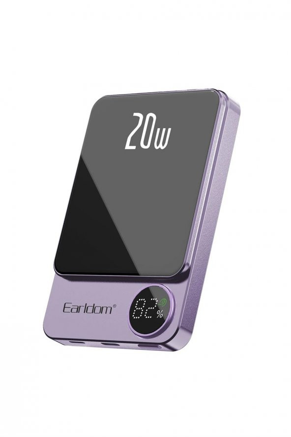 Peeq Earldom PD23 5.000 mAh 20W Kablosuz Şarjlı Pd Hızlı Şarj Magsafe Premium Mini Powerbank - 8