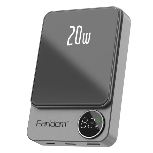 Peeq Earldom PD24 10.000 mAh 20W Kablosuz Şarjlı Pd Hızlı Şarj Magsafe Premium Mini Powerbank