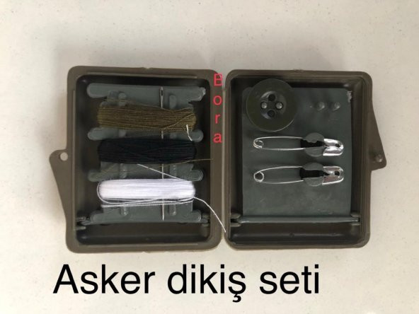 Asker Dikiş SetiAsker İğne İplik SetiAsker Çatal İğne Düğme