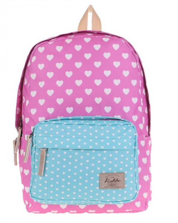 Kaukko 2 Colors Sırt Çantası Hearts K1487