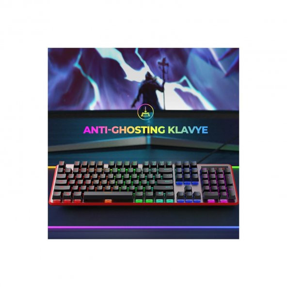 Havit Gamenote KB870L RGB Backlit Gaming Mekanik Klavye Siyah - 3