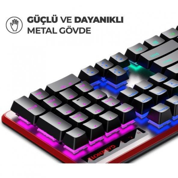 Havit Gamenote KB870L RGB Backlit Gaming Mekanik Klavye Siyah - 4