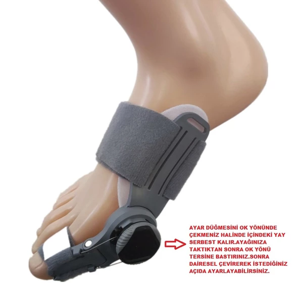 HALLUKS  VALGUS GECE ATELİ DERECE AYARLI 1 ADET - 3