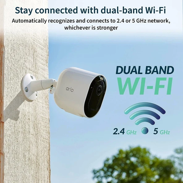 Arlo Pro 5S 2K Spot Işığı Kamerası - 1 Paket - Güvenlik Kamerası, Beyaz - 2
