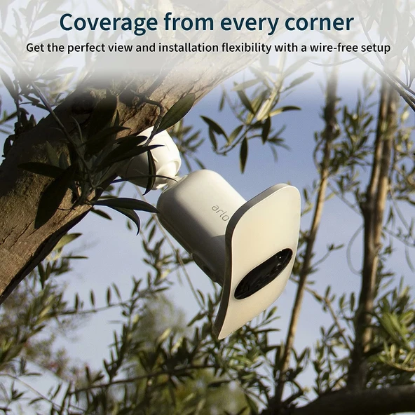 Arlo Pro 3 Floodlight Kamera - Kablosuz Güvenlik, 2K ve HDR, Beyaz - 3