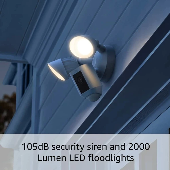 Ring Floodlight Cam Wired Plus - Hareketle Etkinleştirilen 1080p HD Video - 4