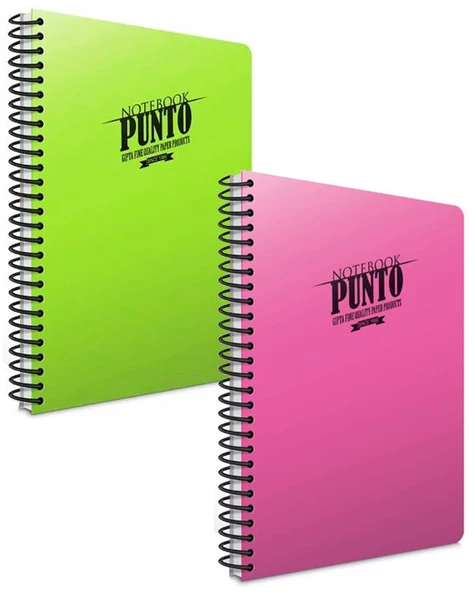 Gıpta Punto A5 80 Yaprak Kareli ve Çizgili Defter Seti