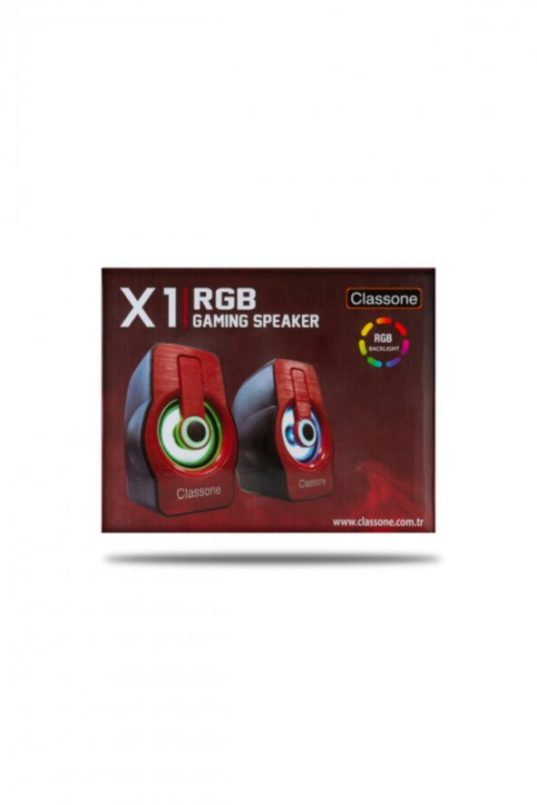 X1 Red Rgb Gamıng Hoparlör-kırmızı - Resim 3