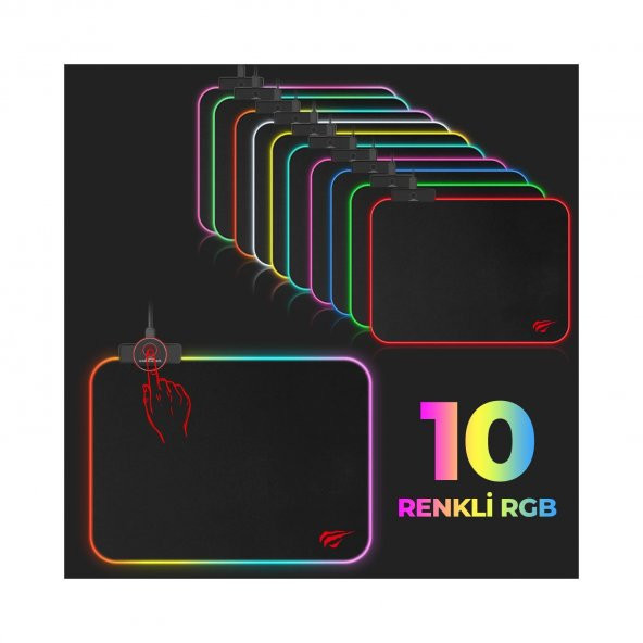 Havit MP901 Siyah Rgb Ledli Gaming Mouse Pad Siyah - 3