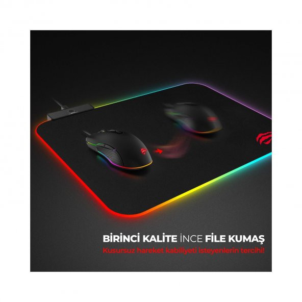 Havit MP901 Siyah Rgb Ledli Gaming Mouse Pad Siyah - 5