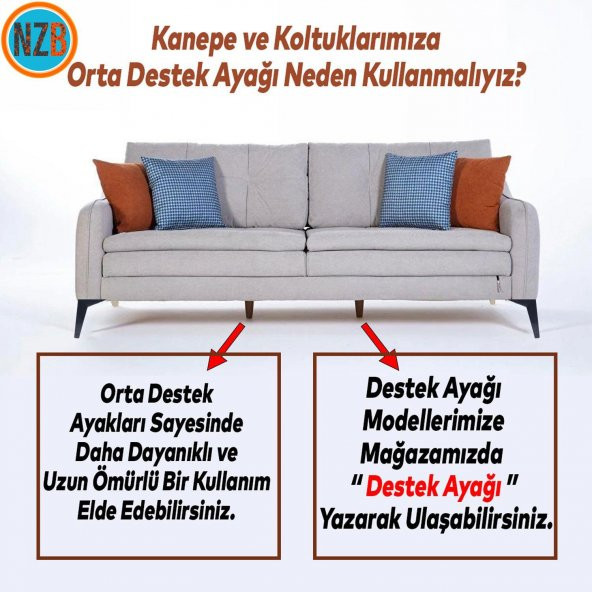 Mobilya Kanepe Sehpa TV Ünitesi Koltuk Ayağı 23 cm Siyah Baza Ayak - 4