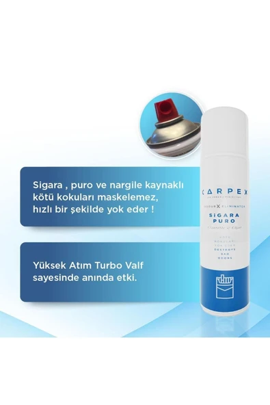 Carpex Sigara Puro Kötü Koku Giderici Sprey 500 Ml - 5