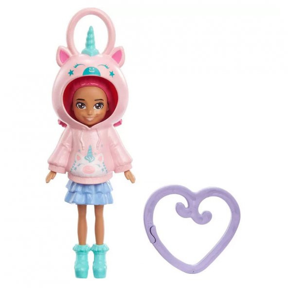 Polly Pocket Kapüşonlu Bebekler Unicorn HKV98-HKW02