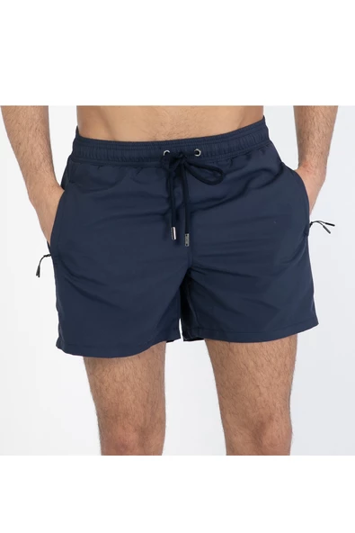 Yeşil Su İtici Özellikli Erkek Havuz Deniz Şort Mayo - Basic Model Düz Renk - 301-Yeşil - 3