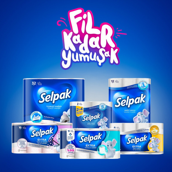 Selpak Kağıt Havlu Extra Yağ Emici Halkalar 12 Rulo - 5