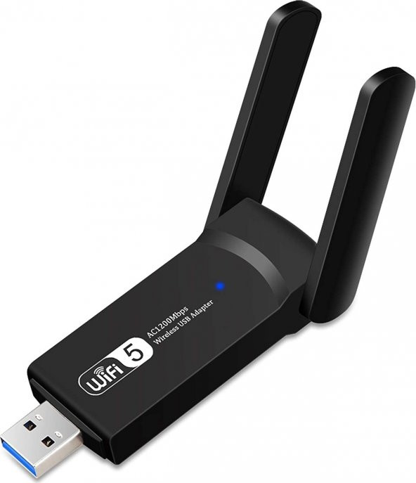 Technow AC1200 Mbps Dual Band USB 3.0 Adaptör Kablosuz Wifi Alıcı