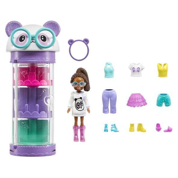 Polly Pocket Moda Eğlencesi Oyun Setleri Shani Panda HKW04-HKW05