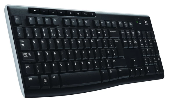 LOGITECH K270 Q TR Kablosuz Multimedya Siyah Klavye 920-003761