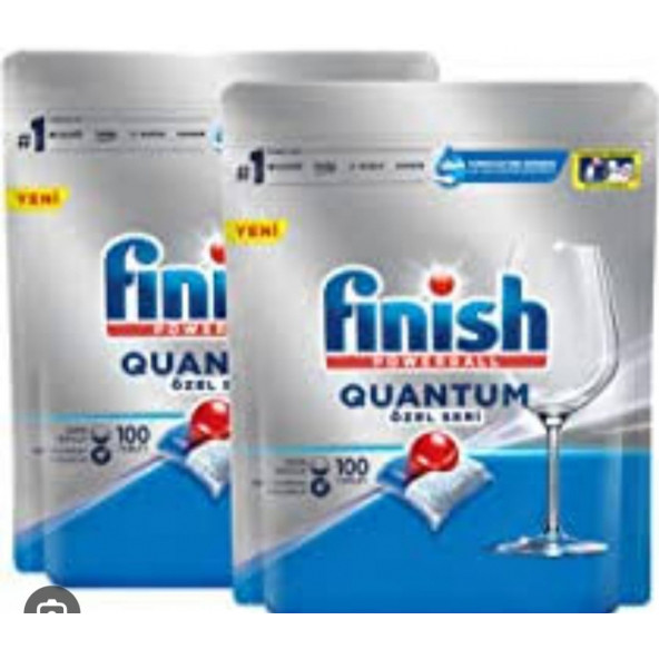 Finish Quantum Bulaşık Makinesi Tableti 100'lü 2 Adet - 1
