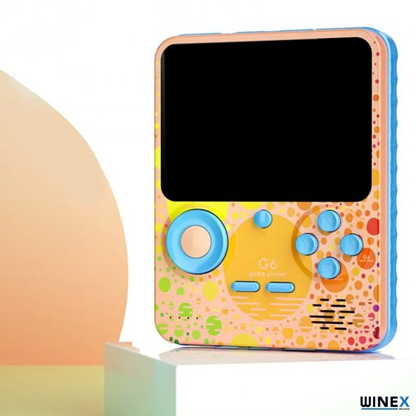 Winex G6 Retro 3.5 inç Tv Bağlanan Oyun Konsolu Pembe (666 Klasik Oyunlar) - Resim 4
