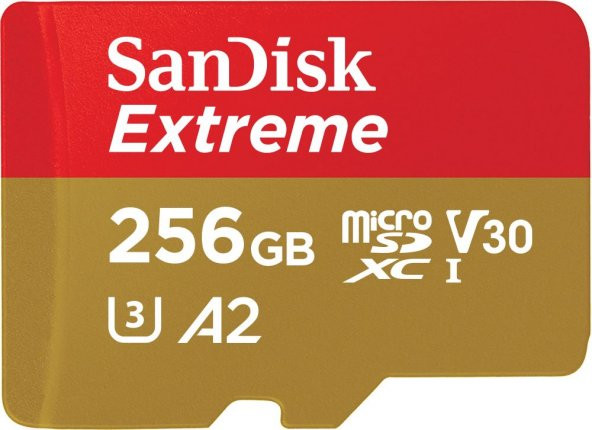 SANDISK EXTREME MICROSDXC 256GB ADAPTE 160MB/S SDSQXA1-256G-GN6MN