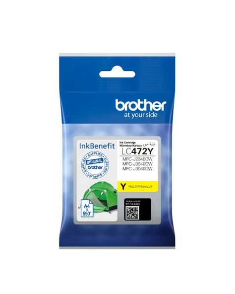 BROTHER 550 Sayfa Sarı Kartus LC472Y