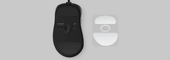 ZOWIE Paracord Kablolu Büyük Boy Sağ El Ergonomik Hafif 24 Çentik Siyah Espor EC1-C - Resim 4