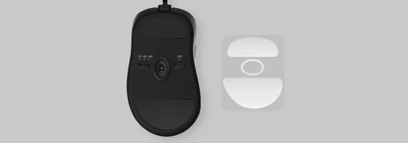 ZOWIE Paracord Kablolu Büyük Boy Sağ El Ergonomik Hafif 24 Çentik Siyah Espor EC1-C - Resim 5
